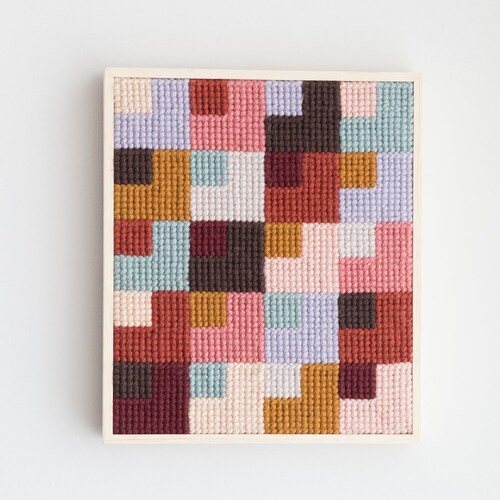 Digital Pattern Modern Needlepoint Olga Geometric Tapestry Etsy