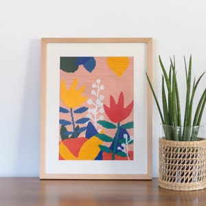Moderne Stickpackung Tulpen