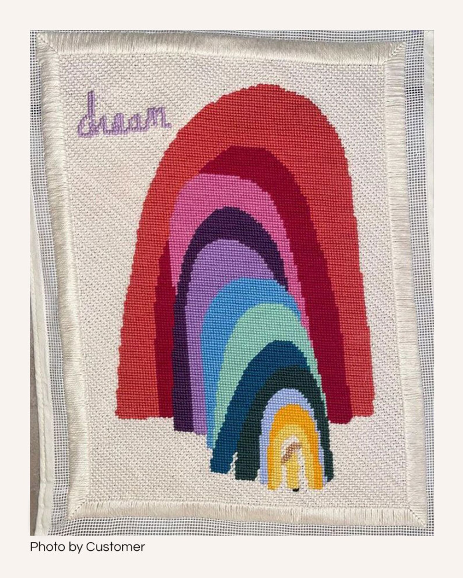 Rainbow Needlepoint Tapestry Kit by Leonor Violeta Etsy