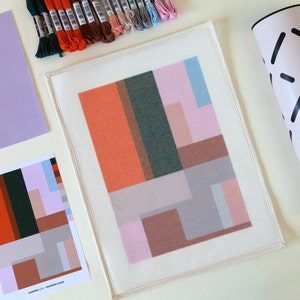 Modern Needlepoint Kit Barragán Geometric Tapestry Kit