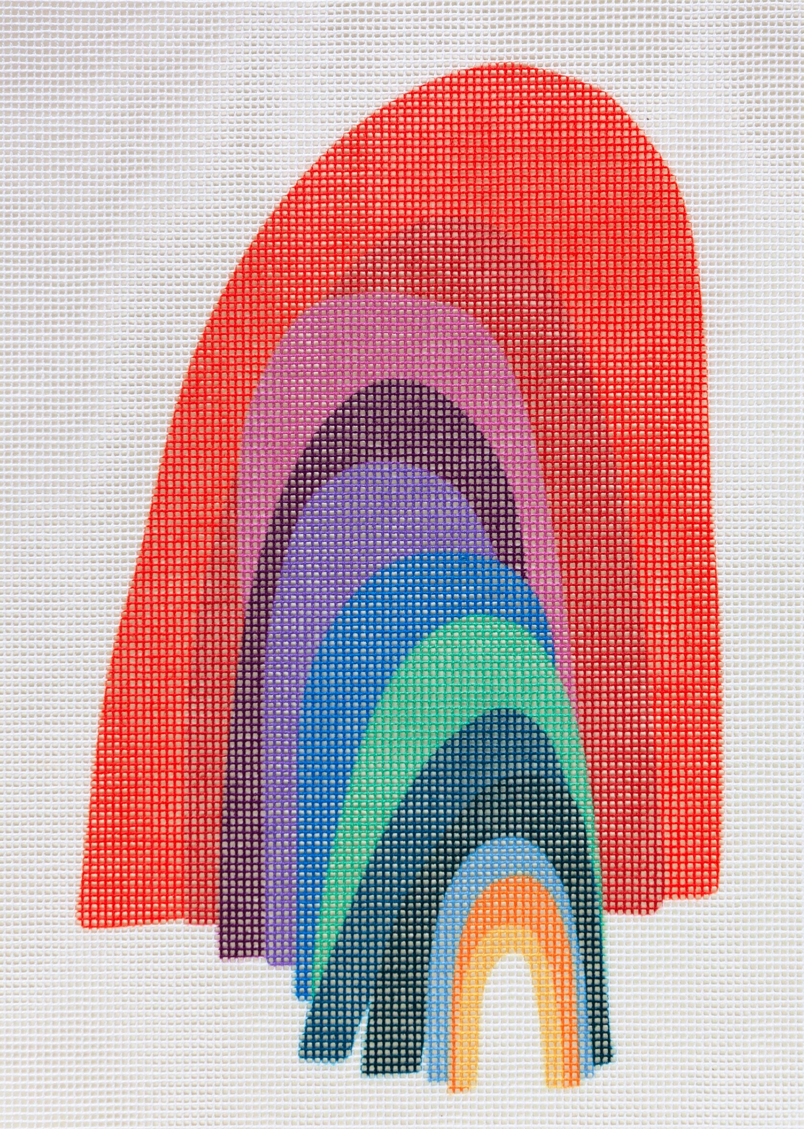 Rainbow Needlepoint Tapestry Kit by Leonor Violeta Etsy