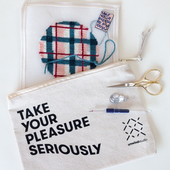 Needlepoint Essential Bag with Accessories