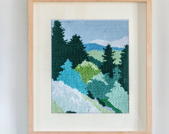 Modern Needlepoint Kit Mountain Spring