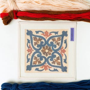 Modern Needlepoint Kit Portuguese Tiles Foz do Doutro Tapestry Kit