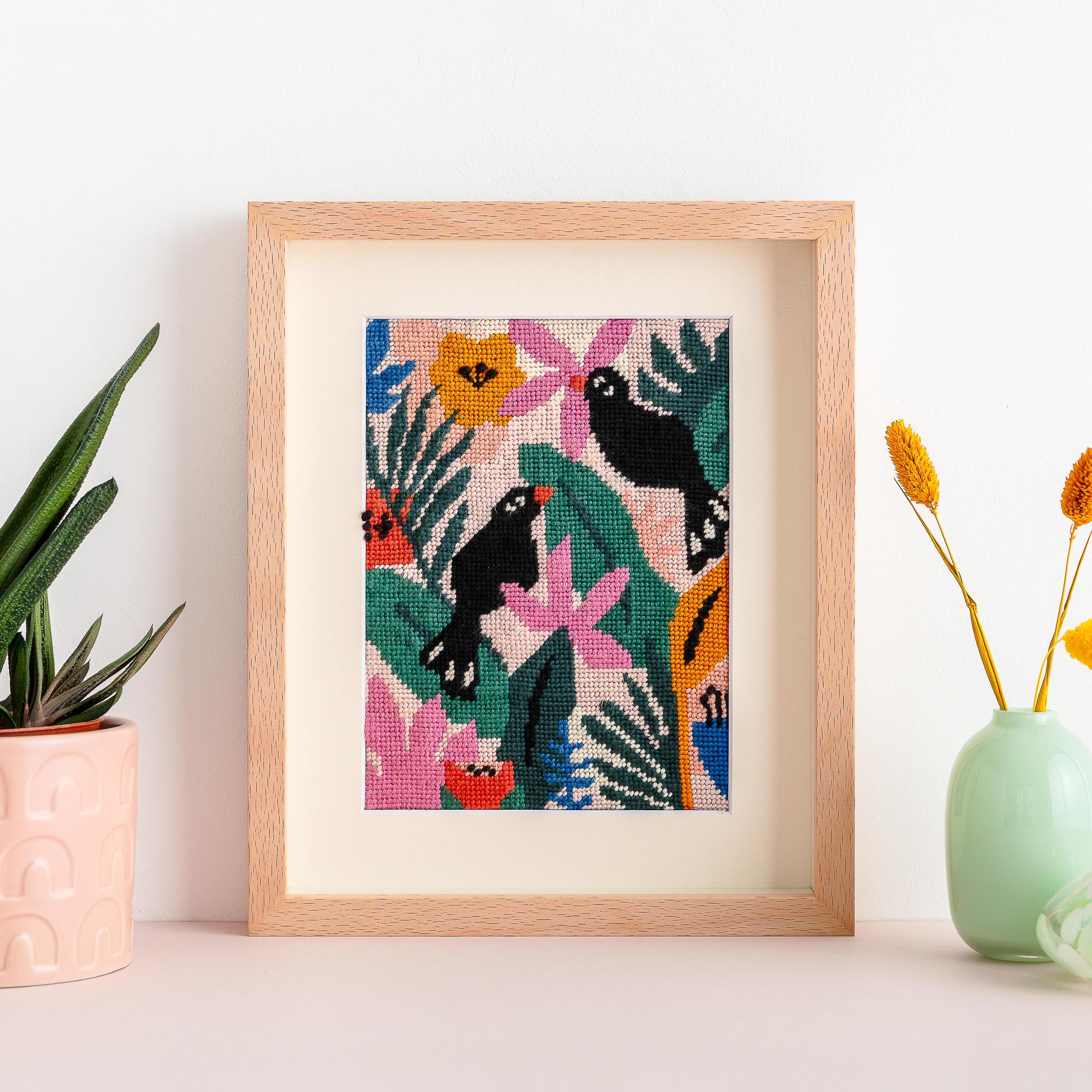 Colorful Jungle Needlepoint Kit