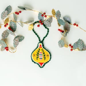 Christmas Jolly Needlepoint Ornament Kit