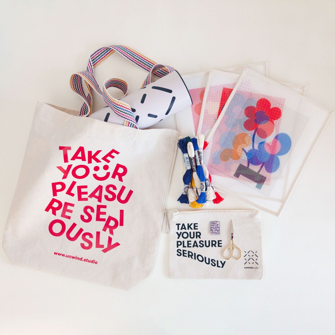 Needlepoint Starter Kit Needlepoint Kit Plus Accessories Etsy