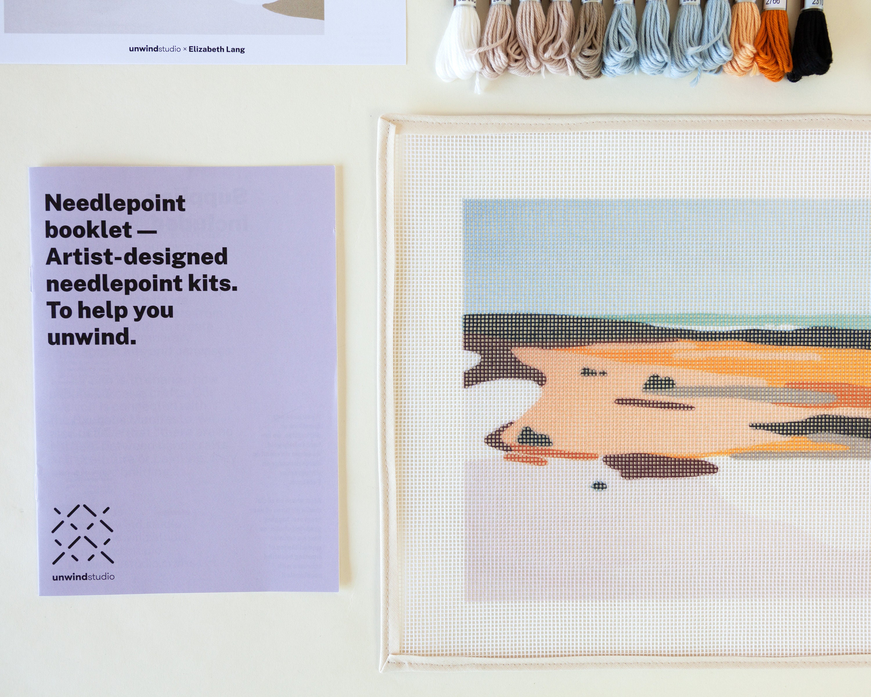 Modern Needlepoint Kit Dunes no. 5 Florida Sand Dunes Tapestry Etsy