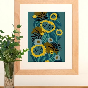 Sonnenblumen im Dunkeln Stickpackung