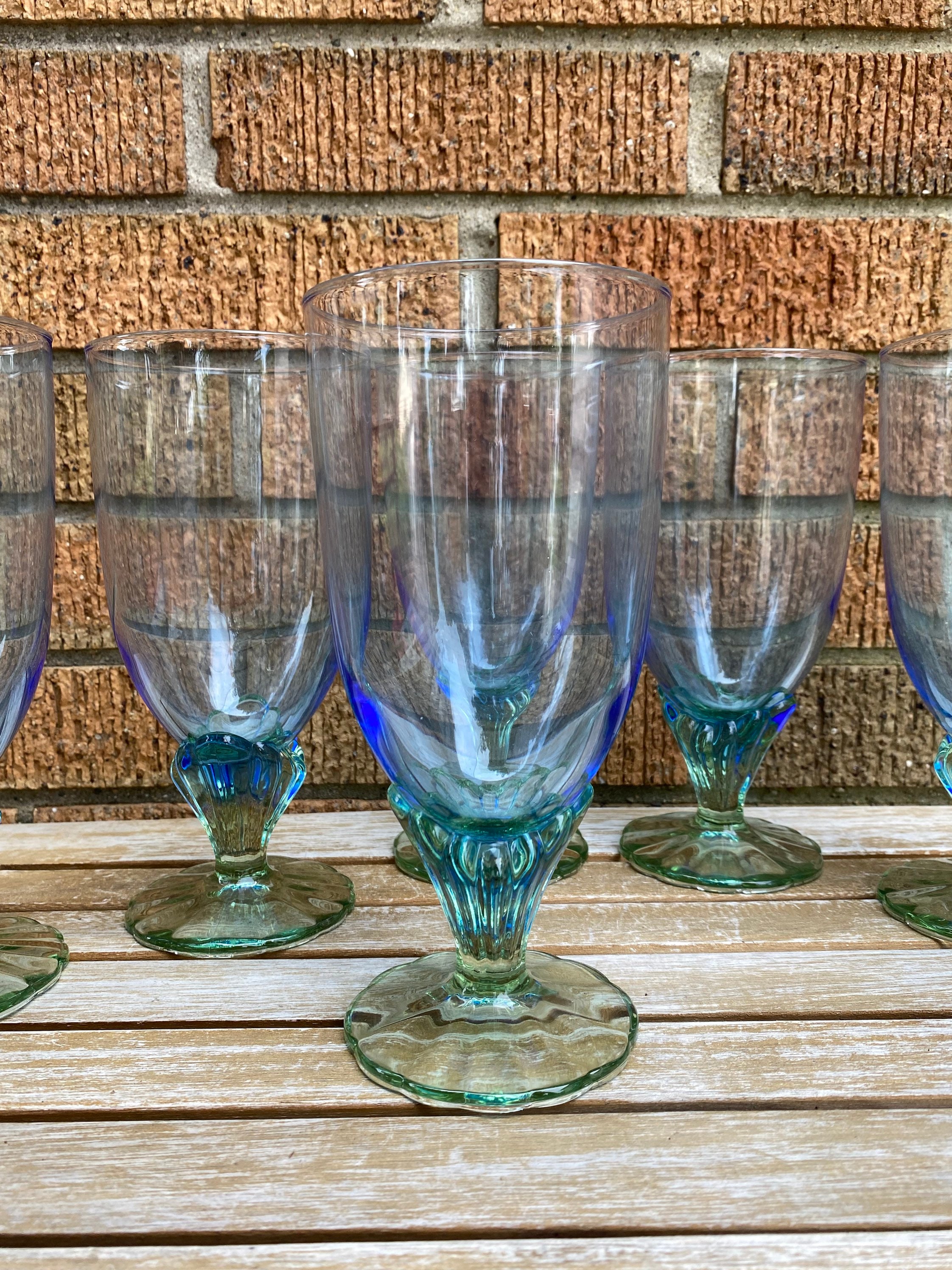 Vintage Bormioli Rocco Bahia Iced Tea Glasses Etsy