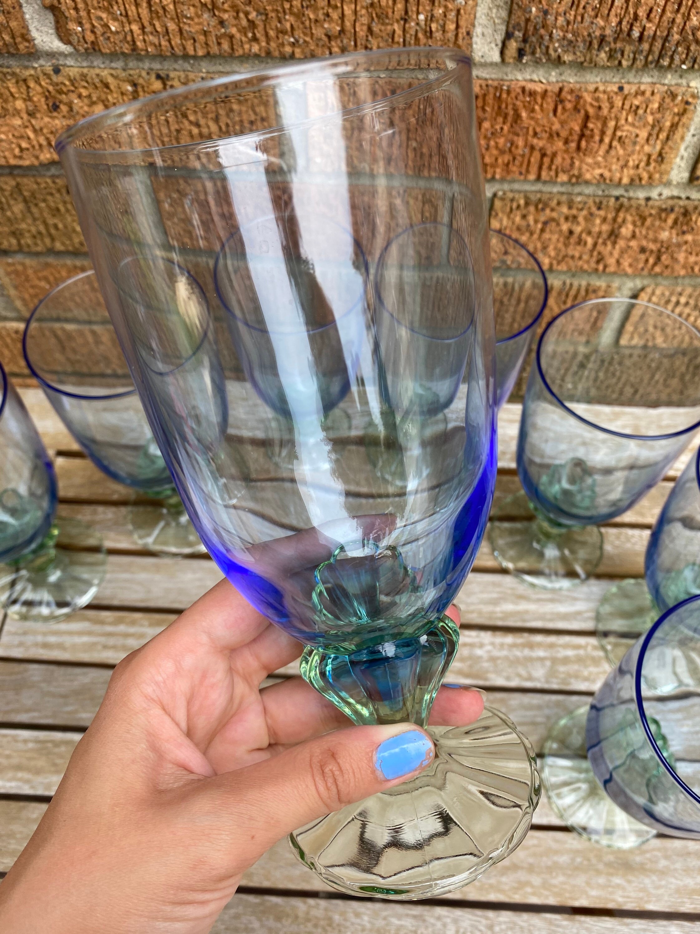 Vintage Bormioli Rocco Bahia Iced Tea Glasses Etsy