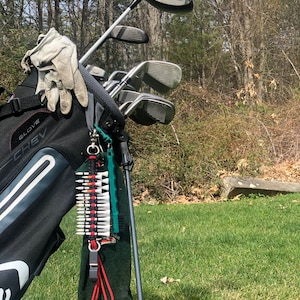 Golf Tee Holder (Black & Red)