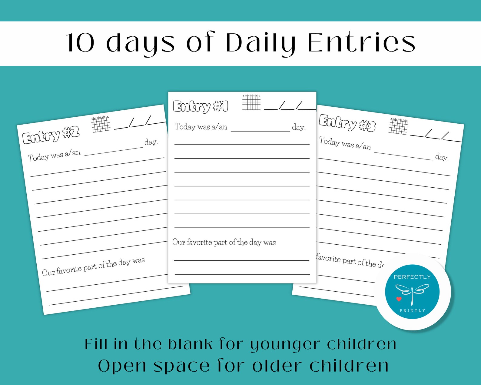 Family Trip Journal, Printable Travel Diary for Family, Children's ...