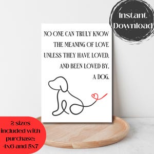 Biglietto di condoglianze stampabile per la perdita del cane, biglietto di condoglianze per animali domestici, biglietto per proprietari di animali domestici e perdita di animali domestici, perdita di un cane, biglietto vuoto per animali domestici