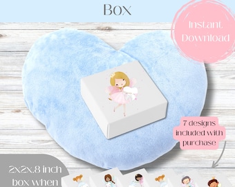 Tooth Fairy Box, Printable Box for Tooth Fairy Visit, Instant Download, DIY Box, Gift for Kids