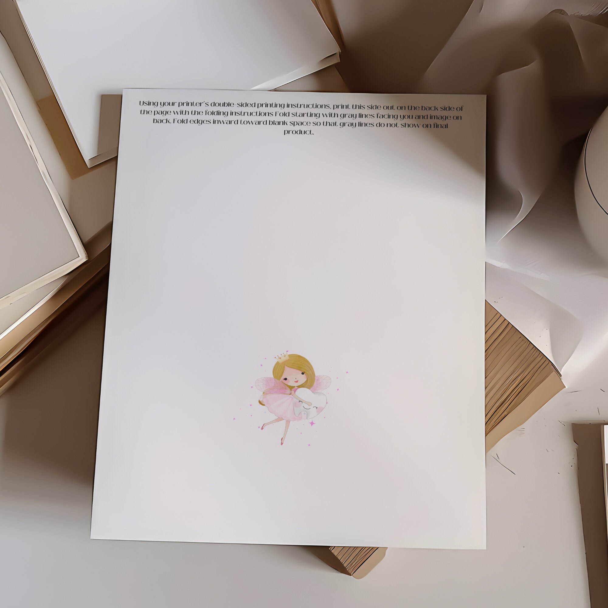 Tooth Fairy Box, Printable Box for Tooth Fairy Visit, Instant Download ...