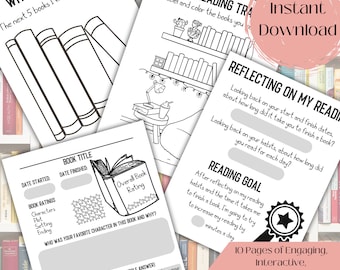 Printable Kids Reading Tracker, Kids Reading Journal, Kids Reading Log, Summer Reading Log, Science of Reading Based Tracker