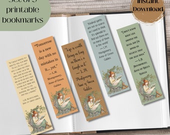 Anne of Green Gables Bookmarks, Anne of Green Gables Quotations, Cute Book Marks, Best Gift, Gift for Readers