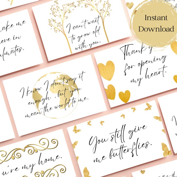 Love Notes,  Romantic Gift for Him,  Romantic Gift for Her, Valentines Gift for Her, Pocket Love Notes, Valentines Love Notes