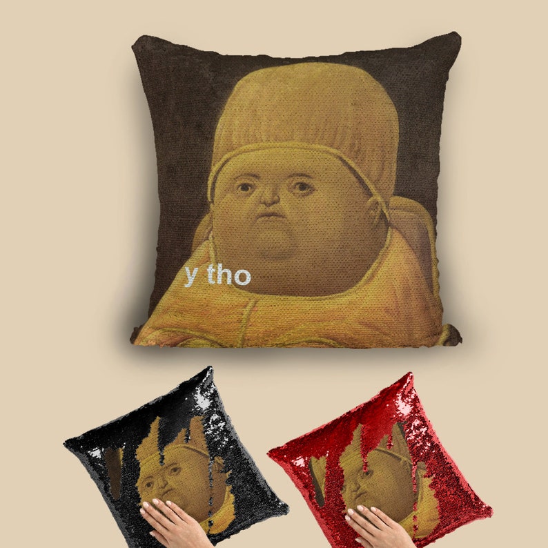 Why Tho Pillow Why Tho Sequin Pillow Why Tho Magic Pillow Etsy