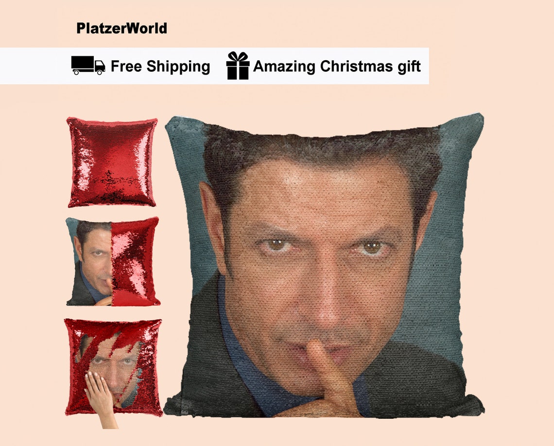 Goldblum Pillow Jeff Goldblum Finger Christmas Gifts Etsy