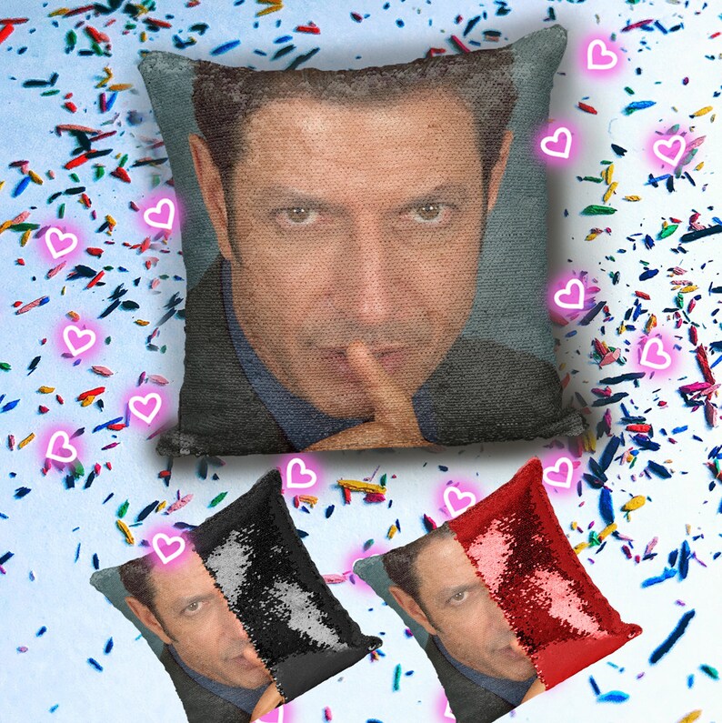 Goldblum Sequin Magic Pillow Jeff Goldblum Finger _P457 Etsy