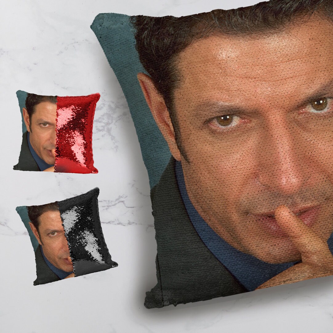 Goldblum Pillow Jeff Goldblum Finger Christmas Gifts Etsy
