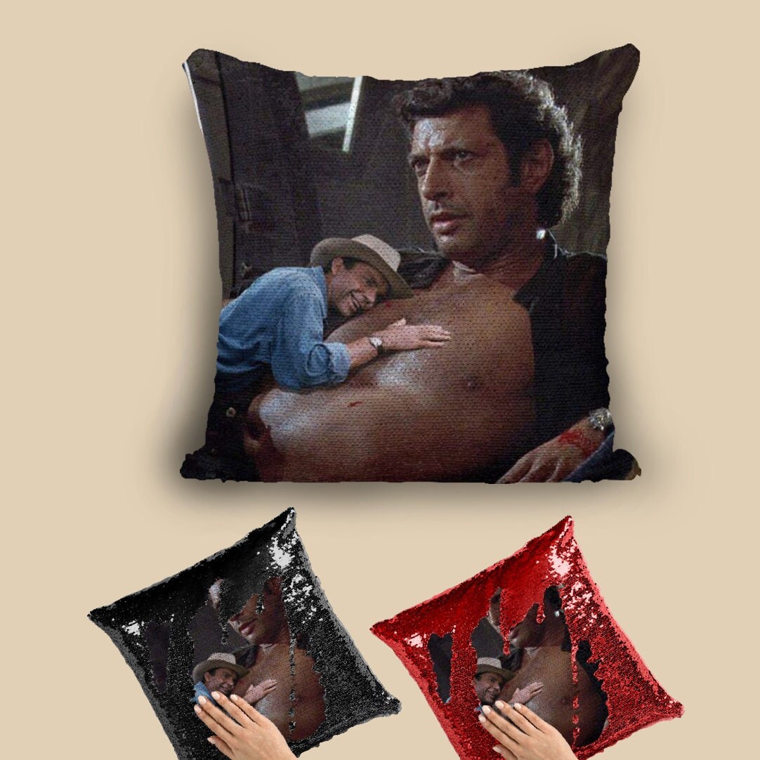 Sequin jeff goldblum pillow Clearance