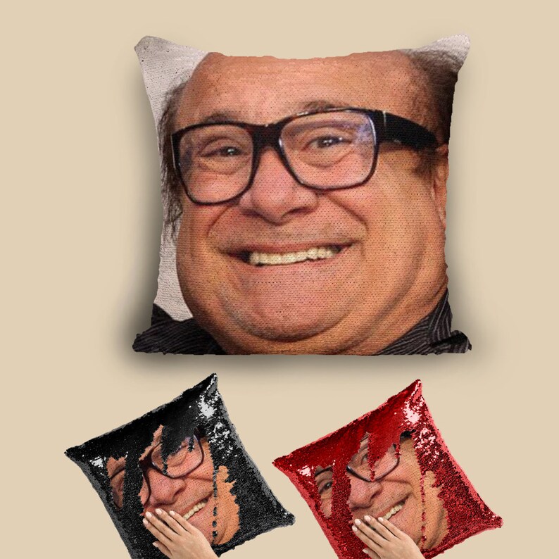 Danny Devito Pillow Danny Devito Sequin Pillow Easter Gifts Etsy