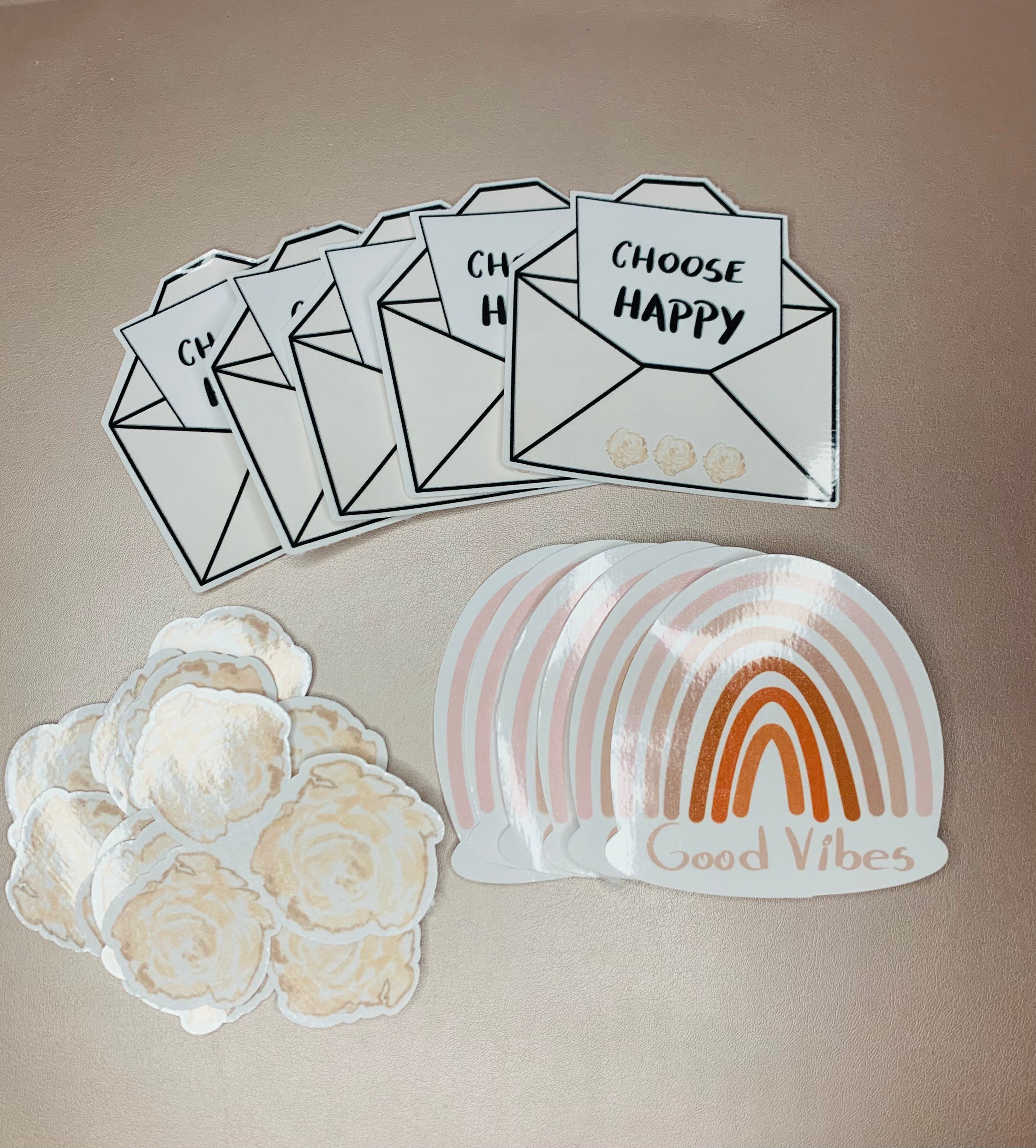 aesthetic stickers laptop stickers choose happy etsy