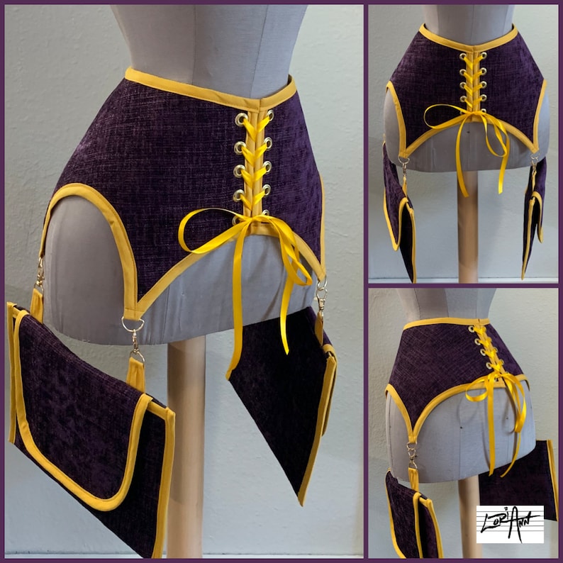 PDF LARGE Hip Garter Belt With Pouches 623 New Rabbit and Hat Etsy