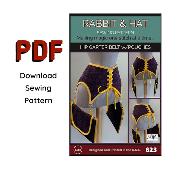 PDF 5X Hip Garter Belt With Pouches 623 New Rabbit and Hat Sewing Pattern Photo Instructions Medieval Renaissance Corset Costume Harness - Etsy PDF 5X Hip Garter Belt With Pouches 623 New Rabbit and Hat Sewing Pattern Photo Instructions Medieval Renaissance Corset Costume Harness - Etsy
