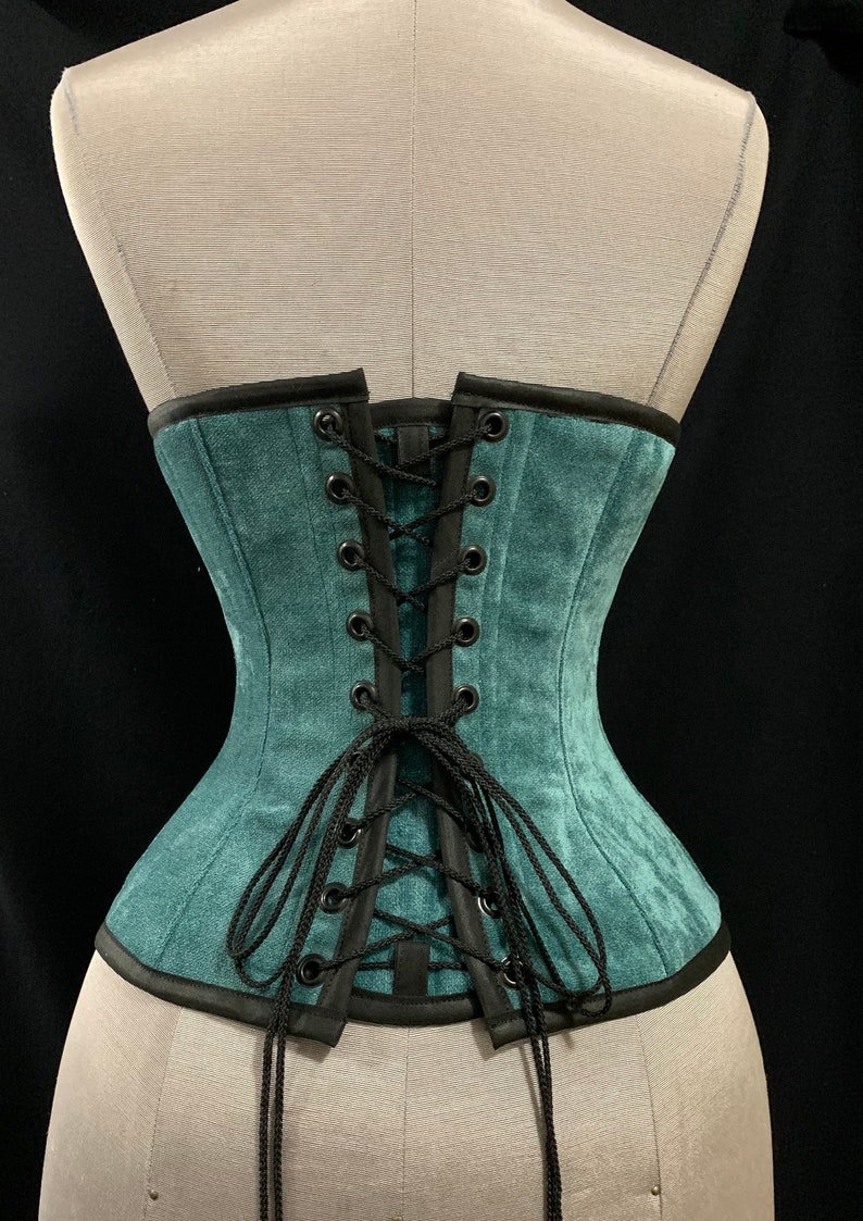 WASPIE Steel Boned Under-bust Corset With Modesty Panel 1621 | Etsy