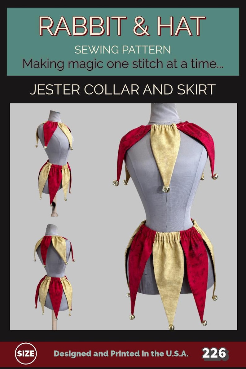 PDF Jester Collar and Skirt 226 New Rabbit and Hat Sewing Pattern - One ...