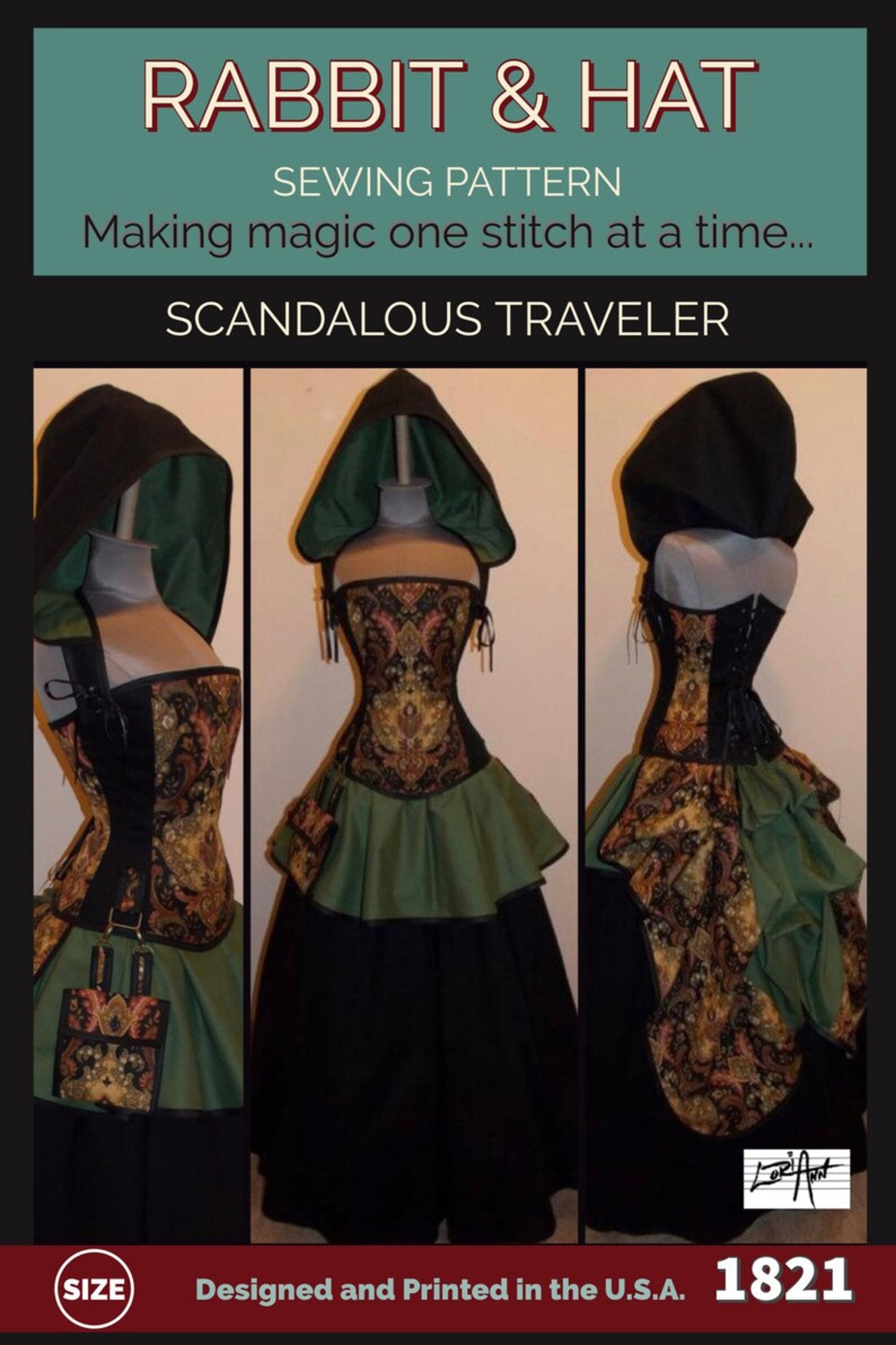 PDF 1X Scandalous Traveler Back Tie Corset With Hood, Bustle, Mini ...