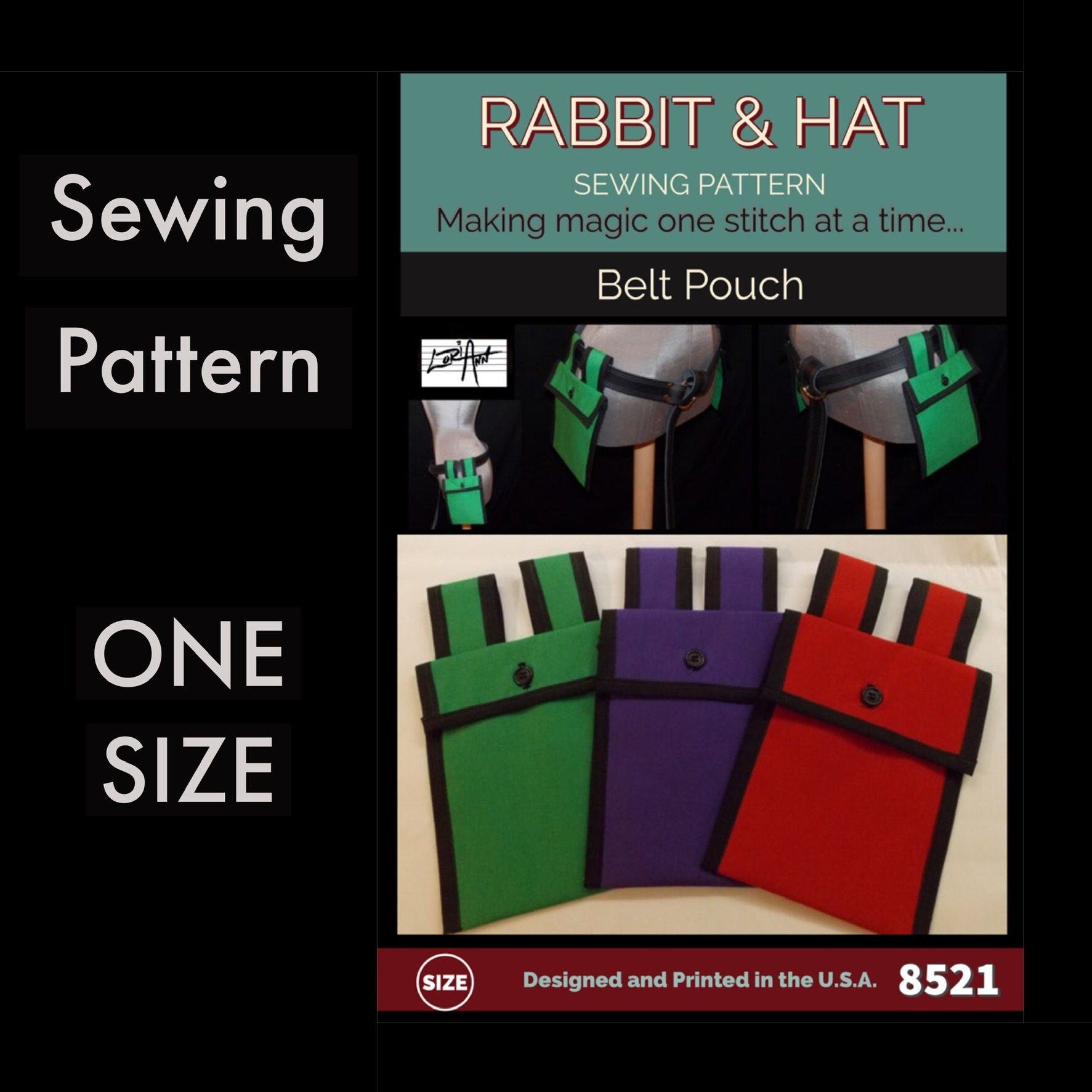 belt pouch sewing pattern