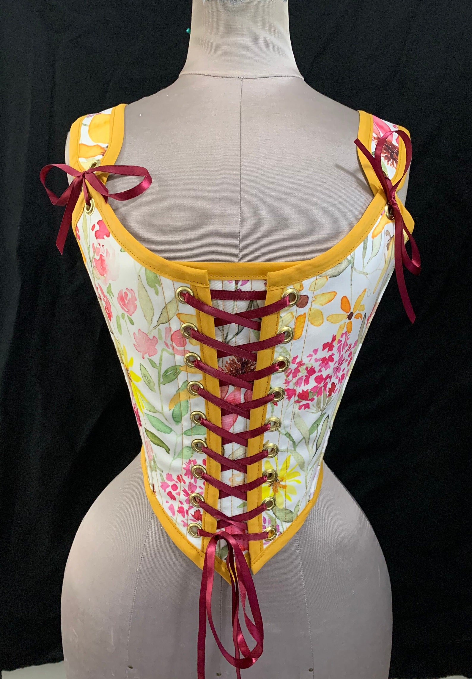 PDF SIZE 1X Milady Bodice Front and Back Tie Over Bust Bodice Corset W ...