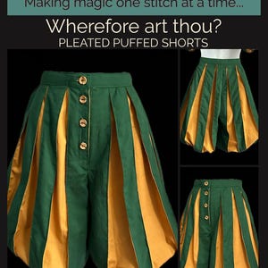 Pantaloons Patterns PDF Size XS Wherefore Art Thou? Pleated Shorts 4124 Rabbit and Hat ...