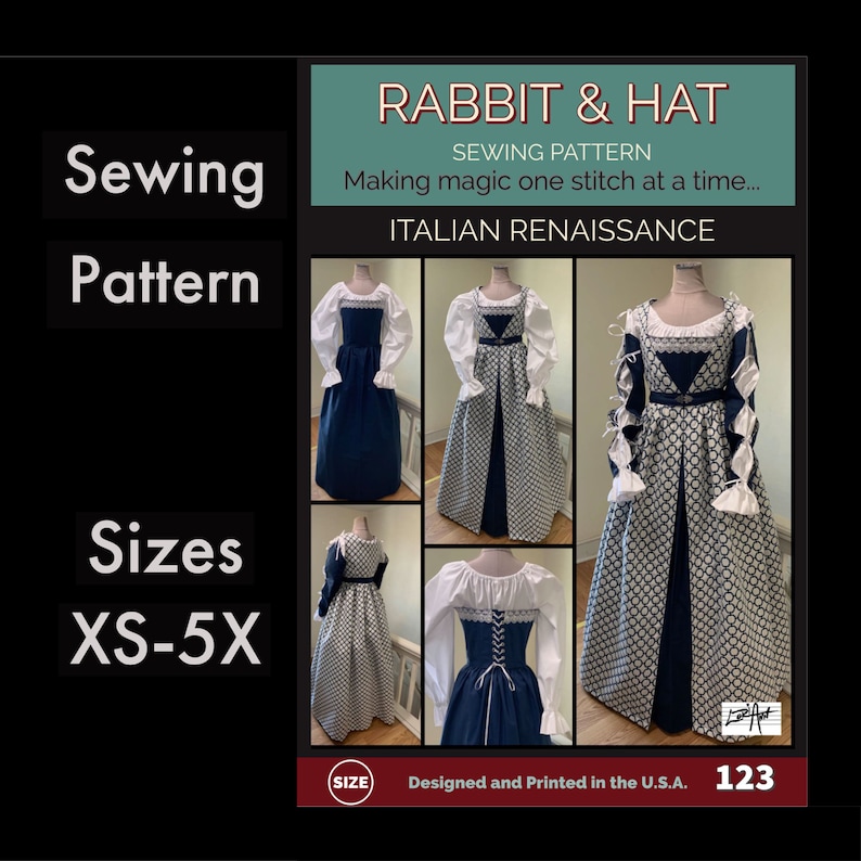 Italian Renaissance 123 Rabbit and Hat Patterns - Includes Chemise Top ...