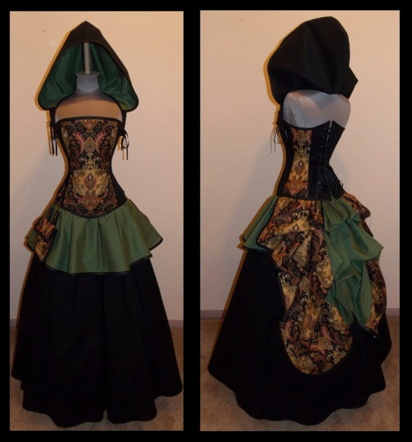 PDF 1X Scandalous Traveler Back Tie Corset With Hood, Bustle, Mini ...