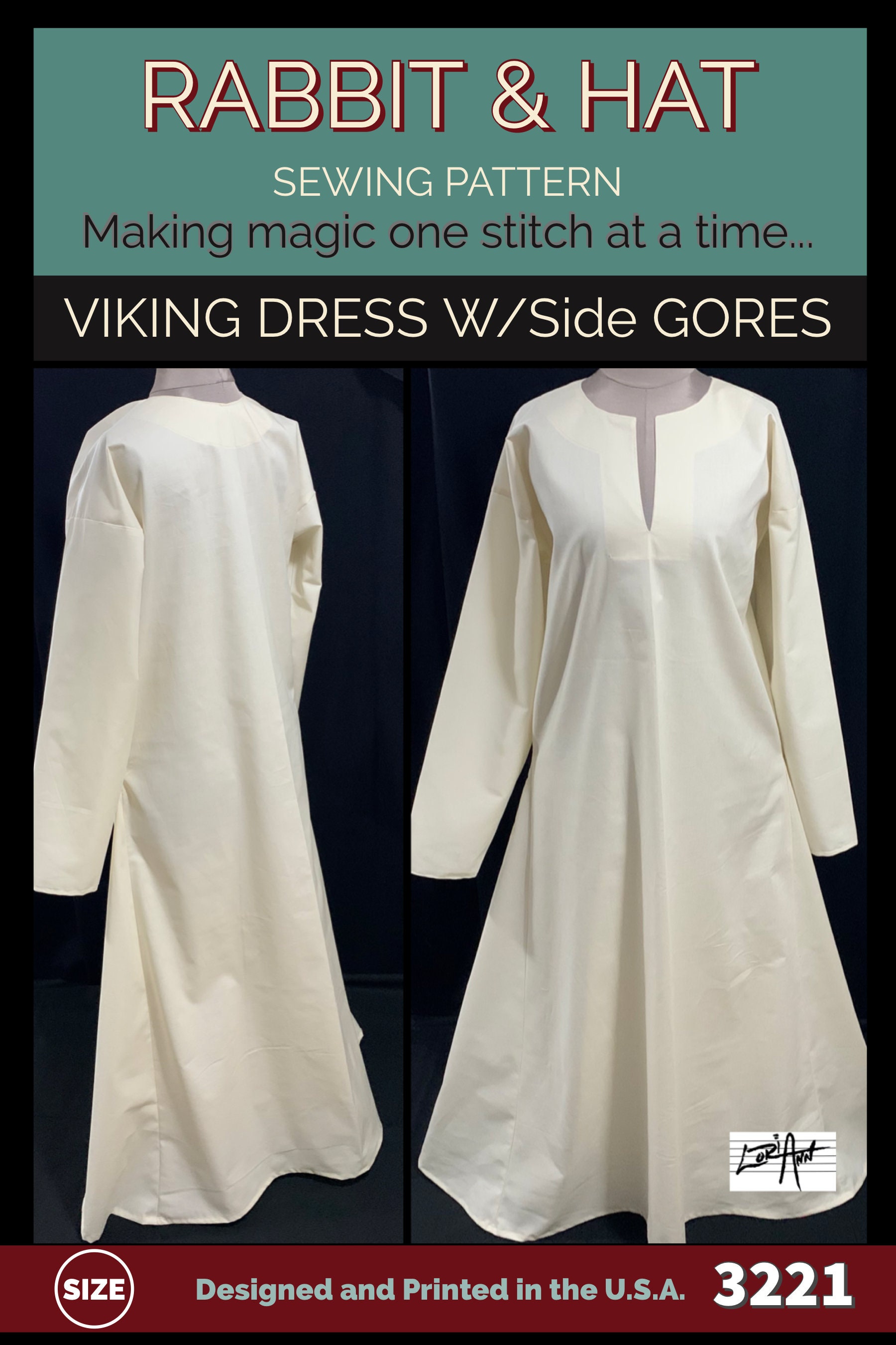 PDF Size 2X Viking Tunic Gown Medieval Renaissance Garb Dress - Etsy Norway