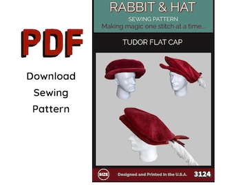 PDF Pleated MUFFIN Hat 4224 New Rabbit and Hat Sewing Pattern