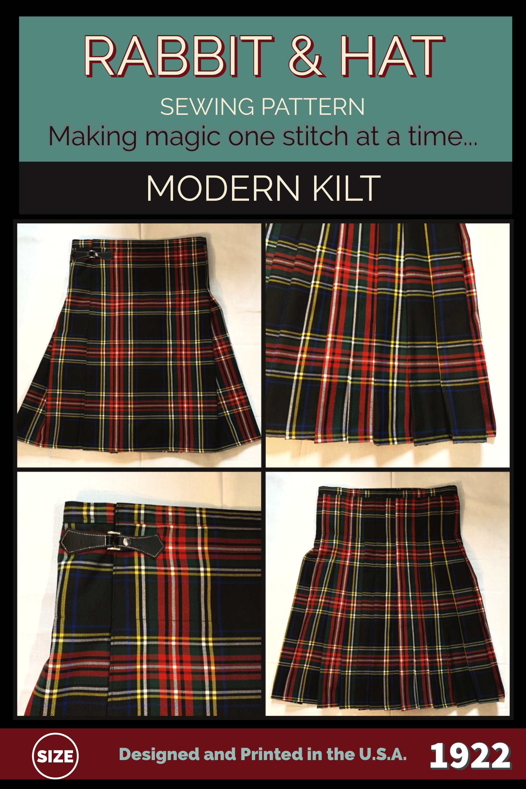 PDF All Sizes Mens Modern Kilt 1922 New Rabbit and Hat Sewing Pattern ...