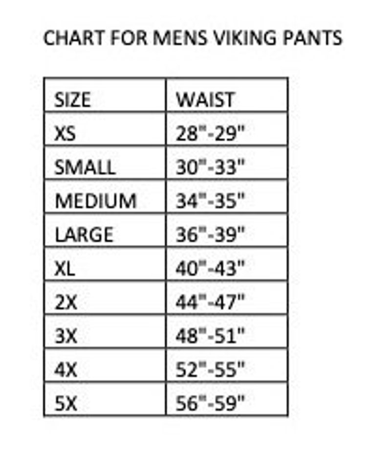 PDF MENS Viking Pants With Gusset and Calf Cuffs Medieval Etsy