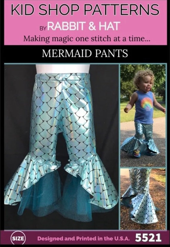PDF LARGE 7/8 Mermaid Tail Fin Pants 5521 New Rabbit and Hat