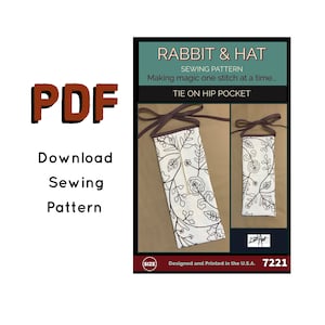 PDF Umhängetasche Hüfttasche 7221 Schnittmuster Hase und Hut Renaissance Mittelalter Gewandung Gürteltasche Handytasche Handytasche