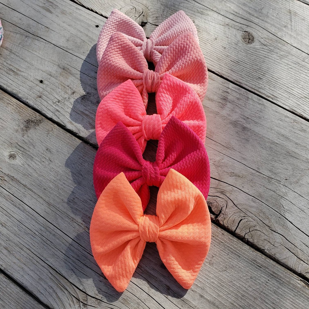 4 Inch Bullet Bows for Baby Bullet Fabric Bows Classic Bow - Etsy Australia