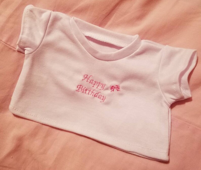 Custom TShirt for Stuffed Animals Personalized Teddy Bear Etsy