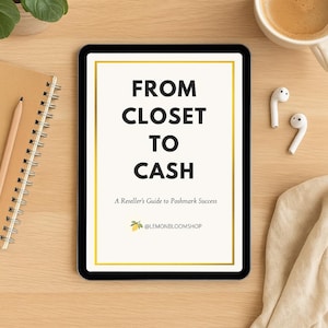 Poshmark Reseller Guide: Thrift & Flip eBook with Inventory Tracker (PDF Download