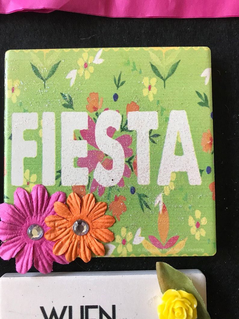 Bar Party Up-Cycled No Easels Tequila Gift Friend Lime Salt Fiesta Coasters